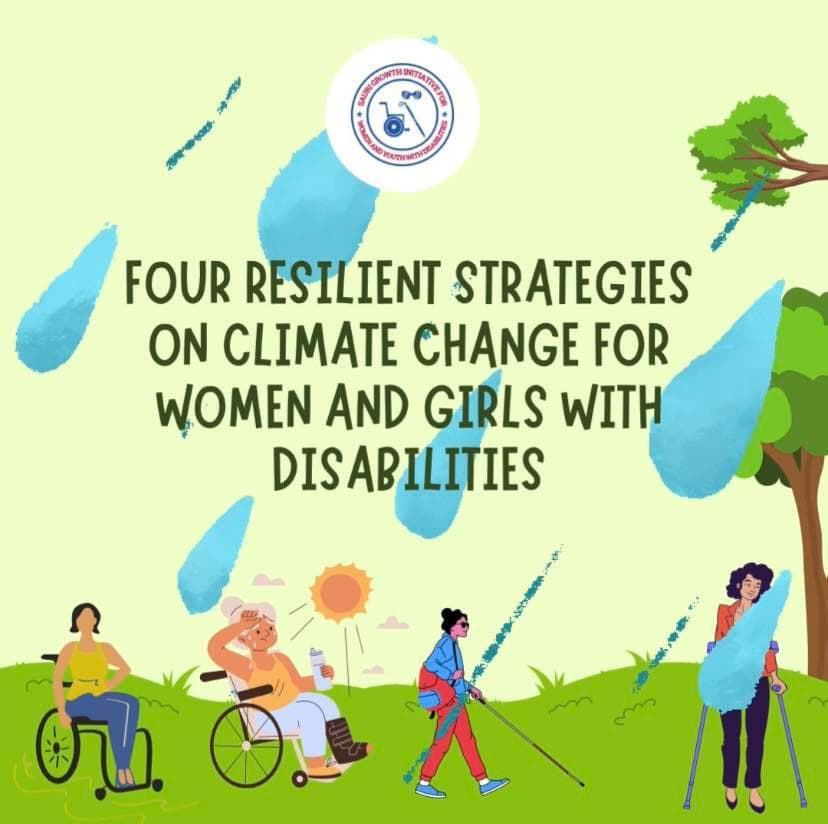 four resilient strategies on climate change for  women and girls with disabilities